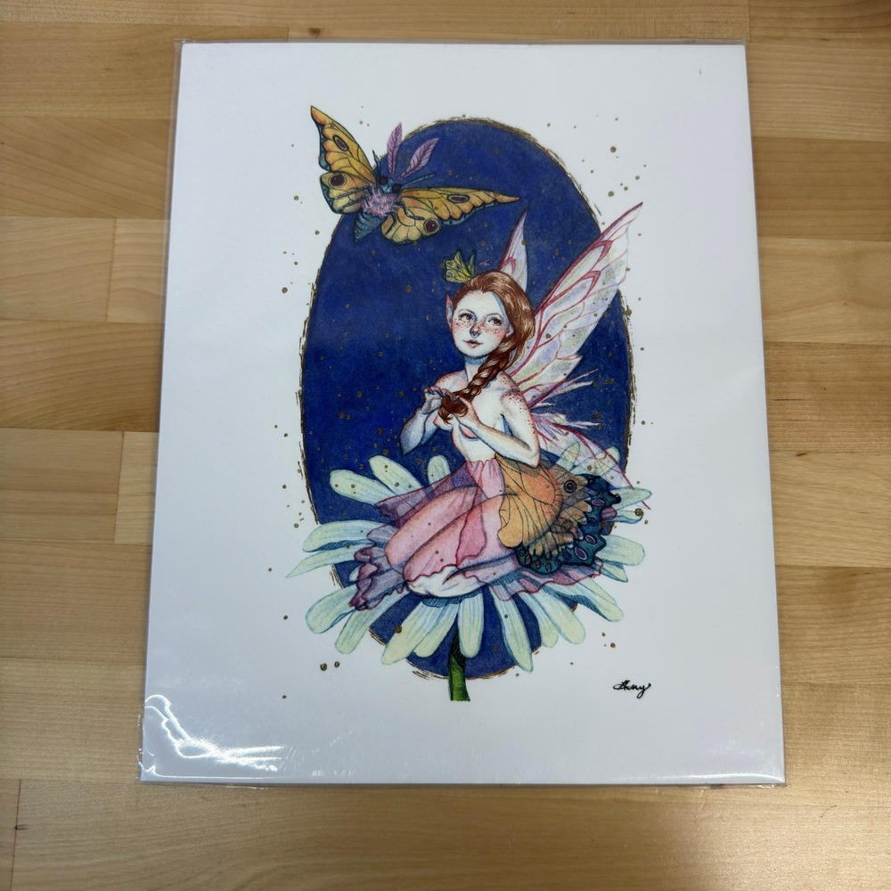 The Spectral Studio Rebecca Kolb Fairy Butterfly Art Print A/S 8x10"
